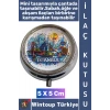 #Hediye Dekoratif Hediye 3 Bölmeli Vitamin Hap Tablet İstanbul Temalı İlaç Saklama Kutusu 5 X 5 Cm