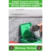 #Küllük Kendinden Yapışkanlı Küllük Dayanıklı Plastik Dekoratif Ev Ofis Kamp Teras Balkon Çıkarılabilir Hazneli Çöp Kovası Tasarımlı Mini Duvar Küllüğü 2 Adet