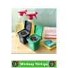 #Küllük Kendinden Yapışkanlı Küllük Dayanıklı Plastik Dekoratif Ev Ofis Kamp Teras Balkon Çıkarılabilir Hazneli Çöp Kovası Tasarımlı Mini Duvar Küllüğü 2 Adet