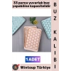 #BuzKalıbı Soğuk Kahve İçecek Detoks Kokteyl 33 Adet Kapasiteli Pratik Yuvarlak Buz Yapma Kalıbı 17 X 10 Cm