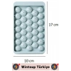 #BuzKalıbı Soğuk Kahve İçecek Detoks Kokteyl 33 Adet Kapasiteli Pratik Yuvarlak Buz Yapma Kalıbı 17 X 10 Cm 2 Adet