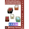 #TakıKutusu Evli Çift Sevgililer Günü Yıldönümü Evlilik Nişan Romantik Kare Gül Yüzük Kutusu 2 Adet