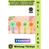 #Vantilatör Kompakt Hafif Sessiz Çalışma Ev Ofis Seyahat Serinleme Çok Şık Sevimli Tasarım Renkli Işıklı Şarjlı 2 Kademeli Mini El Fanı Vantilatör