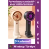 #Vantilatör Mini Çanta Boy Gündelik Seyahat Tipi Kompakt Taşınabilir Hafif Sessiz Çalışma Ev Ofis Yaz Serinleme Çok Şık Tasarım 3 Kademeli Şarjlı El Fanı Vantilatör