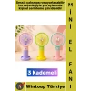 #Vantilatör Kompakt Mini Çanta Boy Gündelik Seyahat Tipi Taşınabilir Hafif Sessiz Çalışma Ev Ofis Yaz Serinleme Şık Tasarım 3 Kademeli Şarjlı El Fanı Vantilatör