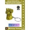 #Hediye Hediyelik Dekoratif Aksesuar Figür Koleksiyon Kırılma Çizilmeye Dayanıklı Karakter Figürlü Çok Şık Marvel Hulk Yumruğu Metal Anahtarlık 5,5 X 3,5 Cm