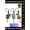 #Hediye Dekoratif Hediyelik Ev Ofis Meditasyon Ruhsal Denge Geleneksel Bereket Başarı Pozitif Enerji İnancı Çok Şık Feng Shui Şans Çarkı Anahtarlık 11,5 Cm