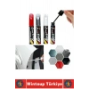 #OtoBoya Otomobil Bakım Araç Kaporta Onarıcı Taş İzi Çizik Giderici Parlaklık Kazandırıcı UV Korumalı Tamir Boyası Hassas Fırçalı Kırmızı Renk Rötuş Kalemi 2 Adet