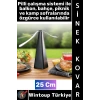 #SinekKovar Kamp Outdoor Piknik Restoran Ev Oda Banyo Mutfak Piramit Gövde PVC Kanat Pervane Masa Üstü Taşınabilir Pratik Pilli Sinek Kovucu Makine 25 Cm