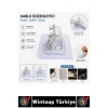 #Askı Kendinden Yapışkanlı Mutfak Banyo Masa Üstü Araç İçi Şeffaf Estetik Çok Amaçlı Yaylı Kıskaçlı Mekanizma Kablo Mop Tutucu 4 Adet