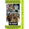 #Relfektör Kendinden Yapışkanlı Suya Toza Dayanıklı Motosiklet Bisiklet Kask Araç Tamponu Bebek Arabası Çanta Bariyer Petek Dokulu Yüksek Yansıtmalı Altıgen Reflektör Bant Seti 10 Adet