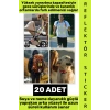 #Relfektör Kendinden Yapışkanlı Suya Toza Dayanıklı Motosiklet Bisiklet Kask Araç Tamponu Bebek Arabası Çanta Bariyer Petek Dokulu Yüksek Yansıtmalı Altıgen Reflektör Bant Seti 20 Adet