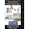 #KabloDüzenleyici Ev Ofis Atölye Kamp Outdoor Bilgisayar Şarj Aleti Karışıklık Önleyici Tekrar Kullanılabilir Pratik Cırt Cırtlı Kablo Düzenleyici Kelepçe Seti 20 Adet