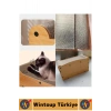 #OyunEvi Evcil Hayvan İlgi Çekici Peluş Toplu Uyku Yuvası Dinlenme Alanı Modern Estetik Ahşap Tek Katlı Tırmalamalı Küçük Irk Köpek Kedi Oyun Evi