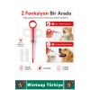 #KöpekSağlık Evcil Hayvan Yıkanabilir Hafif Kompakt Yavru Yetişkin Kedi Köpek Sıvı Tablet Mama Takviyesi Şeffaf Gövde Kontrollü İtme Mekanizması Hap Yutturma Aparatı 2 Adet