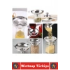 #Huni Ev Mutfak Konserve Reçel Sos Tahıl Baharat Dolumu Koku Yapmaz Kolay Temizlenir Ergonomik Tutma Saplı Askı Delikli Geniş Ağızlı Pratik Kavanoz Hunisi