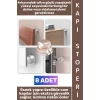 #KapıStoperi Güçlü Kendinden Yapışkanlı Kapı Pencere Yatak Arkası Dolap Kapakları Klozet Kapağı Duvar Fayans Cam Ahşap Plastik Hasar Gürültü Önleyici Darbe Emici Şeffaf Silikon Kapı Stoperi 8 Adet