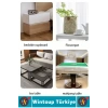 #EşyaKaydırıcı Kendinden Yapışkanlı Sessiz Kayma Mobilya Dostu Tasarım Saklama Kutusu Çöp Kovası Komodin Küçük Eşya Ev Aletleri 360 Derece Dönebilen Bilyeli Eşya Kaydırıcı Seti 4 Adet