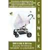 #Cibinlik Sivrisinek Böcek Haşere Koruyucu Hava Alan Mikro Delikli Dış Mekan Yürüyüş Pratik Tak Çıkar Bebek Arabası Cibinliği 100 X 80 X 80 Cm