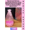 #Hediye Dekoratif Düğün Nişan Söz Kına Eş Nişanlı Sevgililer Günü Hediye Kutusu Çok Şık Simli Kalpli Kutu Pembe Tül Kese 1 Adet