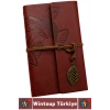 #Defter Dekoratif Okul Ders Ofis Günlük Not Ajanda Hatıra Anı Tutma Eş Sevgili Anneler Babalar Öğretmenler Günü Çok Şık Hediyelik Siyah Yapraklı Beyaz Jel Yazı Kalemli Deri Defter Özel Set