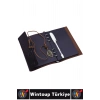 #Defter Okul Ders Ofis Günlük Not Ajanda Hatıra Anı Tutma Eş Sevgili Anneler Babalar Öğretmenler Günü Çok Şık Dekoratif Hediyelik Siyah Yapraklı Beyaz Jel Yazı Kalemli Deri Defter Özel Set