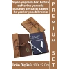 #Defter Okul Ders Ofis Günlük Not Ajanda Hatıra Anı Tutma Eş Sevgili Anneler Babalar Öğretmenler Günü Dekoratif Çok Şık Hediyelik Siyah Yapraklı Beyaz Jel Yazı Kalemli Deri Defter Premium Set