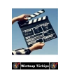 #Sinema Dekoratif Çalışma Odası Ev Ofis Hediyelik Süs Eşya Nostaljik Retro Yazı Yazılabilir Ahşap Şık Estetik Film Sinema Klaket 20 X 20 Cm