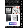 #YazıPanosu Dekoratif Anne Baba Sevgili Nişanlı Eş Evlilik Teklifi Kişiye Özel Anlamlı Hediyelik Harf Rakam Sembol Emojili A4 Led Işıklı Çok Şık Estetik Pilli Yazı Panosu Lightbox