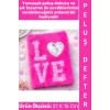 #Defter Dekoratif Eş Sevgili Hediyelik Okul Anı Not Hatıra Günlük Tutma Estetik Çok Şık 75 Sayfa 150 Yapraklı Sevimli Aşk Love Tasarımlı Peluş Çizgili Defter 21 X 15 Cm