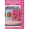 #Defter Dekoratif Eş Sevgili Hediyelik Okul Anı Not Hatıra Günlük Tutma Estetik Çok Şık 75 Sayfa 150 Yapraklı Sevimli Detaylı Peluş Çizgili Defter 21 X 15 Cm