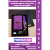 #Hediye Nostaljik Öğretmen Sevgili Eş Nişanlı Arkadaş Babalar Anneler Günü Okul Yıl Sonu Hediyelik Günlük Hatıra Şık Kutulu Vintage Deri Defterli Mürekkep Hediyeli Tüylü Divit Hokka Özel Premium Set