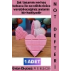 #Defter Dekoratif Sevgili Eş Nişanlı Anlamlı Hediye Okul Günlük Ders Şık Estetik Çikolata Görünümlü Kalp Tasarımlı Kokulu Pembe Mini Not Defteri