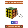 #Anahtarlık Dekoratif Süs Çocuk El Göz Koordinasyon Geliştirici Eğitici Öğretici Bulmaca Stres Giderici Eğlenceli Çok Şık Koleksiyon Hediye Akıl Zeka Küpü Mini Rubik Anahtarlık 3 Cm
