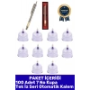 #Hacamat Geleneksel Tedavi 100 Adet 7 No Selülit Çatlak Giderici Vakumlu Kupa Seri 1 Adet Yüz Hassas Bölge Uyumlu Tek İz Otomatik Kalem Premium Hacamat Seti