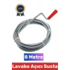 #Lavabo Profesyonel Hırdavat Banyo Yapı Malzemesi Uzun Esnek Spiral Tel Özel Uçlu Gider Tıkanıklık Açıcı Hızlı Pratik Kolay Kullanım Lavabo Açma Sustası 8 Metre