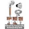 #DuşSeti Dayanıklı Kolay Montaj Filtreli Su Tasarruflu Arıtmalı Duş Başlığı Kokulu Doğal Taş Boncuklu Başlık Hortum Mafsal Premium Set