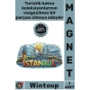 #Magnet Özel Şık Dekoratif Buzdolabı Hatırası Renkli Lazer Kesim Şehir Silüeti Ahşap İstanbul Temalı