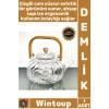 Ahşap Saplı Cam Çizgili Demlik