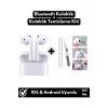 Akıllı Telefon Uyumlu Bluetooth V5.1 Kulak İçi Kulaklık+Kulaklık Temizleme Kiti İkili Set