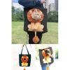 Aslan Görünümlü Kedi Tuval Çanta