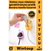 #FişTutucu Duvara Monte Pratik Dekoratif Kablo Düzenleme Mutfak Sevimli Ayıcık Desen Fiş Tutucu 4lü