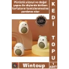 #KediTopu Sağlıklı Diş Dostu Rahatlatıcı Doğal Eğlence Sevimli Tasarım Ayıcıklı Kedi Otu Yalama Topu