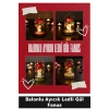 Balonlu Ayıcık Ledli Gül Fanus