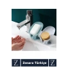 Banyo Mutfak Lavabo Sabun Montajsız Giderli Küflenme Kuruma Koku Önleyen Vantuzlu SABUNLUK 2 Adet