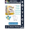 Bebek Gelişim Görsel Algı Düşünme Beceri Gelişimi Eğitici BABY PUZZLE-ÇİFTLİK HAYVANLARI