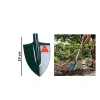 #Kürek Dayanıklı Bahçe Tarım Toprak Kazma Metal Sivri Uçlu Peyzaj Çelik Yeşil Bel Küreği 24 X 30 Cm
