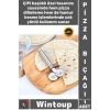 #Bıçak Paslanmaz Çelik Profesyonel Mutfak Kesici Hamur Kesim Aracı Çift Başlıklı Pizza Hamur Bıçağı