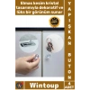 #Buton Dekoratif Şık Dolap Kulp Sifon 4 Adet Kristal Tasarımlı Çok Amaçlı Yapışkanlı Tutacak Buton