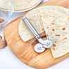 #Bıçak Paslanmaz Çelik Profesyonel Mutfak Kesici Hamur Kesim Aracı Çift Başlıklı Pizza Hamur Bıçağı